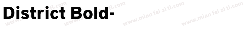 District Bold字体转换